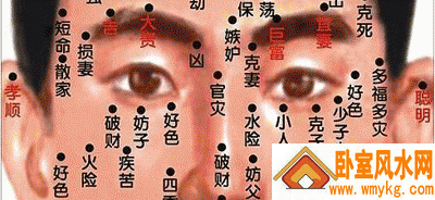 男人眼部痣的位置与命运图 男人眼部痣的位置与命运图